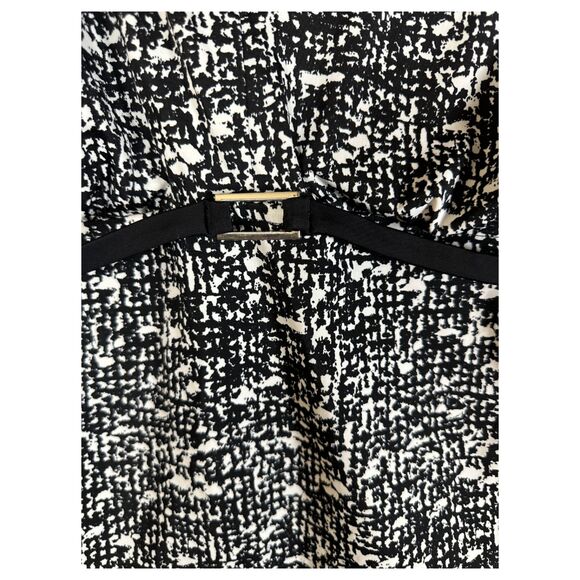 Maxine Black White Pattern Belted Tankini Bikini Top Size 20w - NO BOTTOMS - Picture 4 of 5